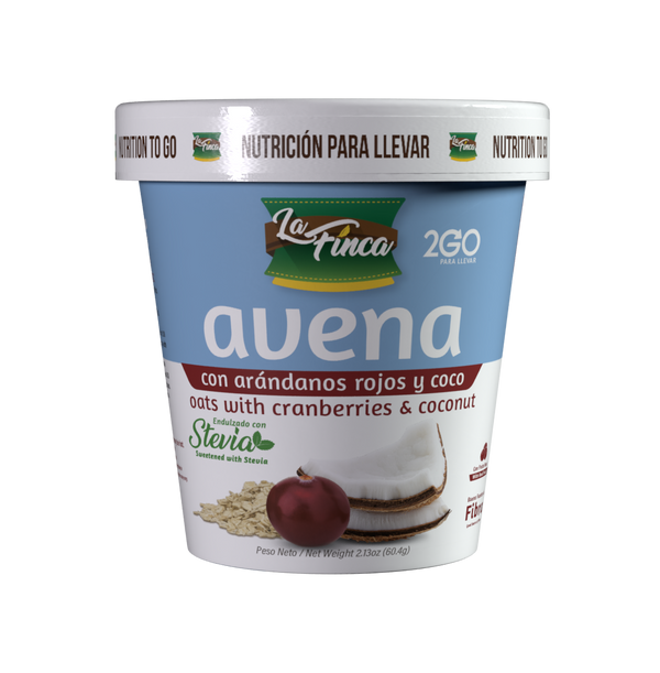 Avena Instantánea con Arándanos Rojos y Coco Single Serve Cup