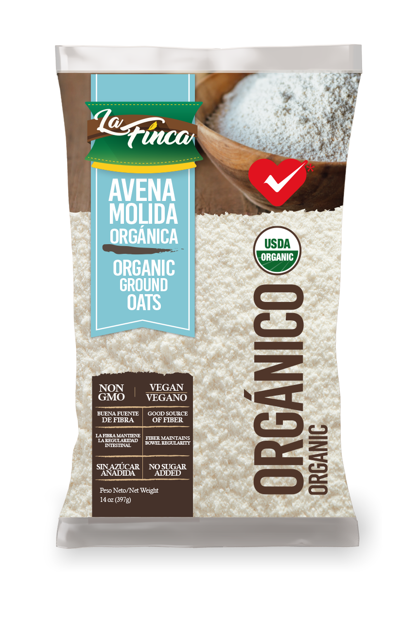 Avena Molida Orgánica, 14oz