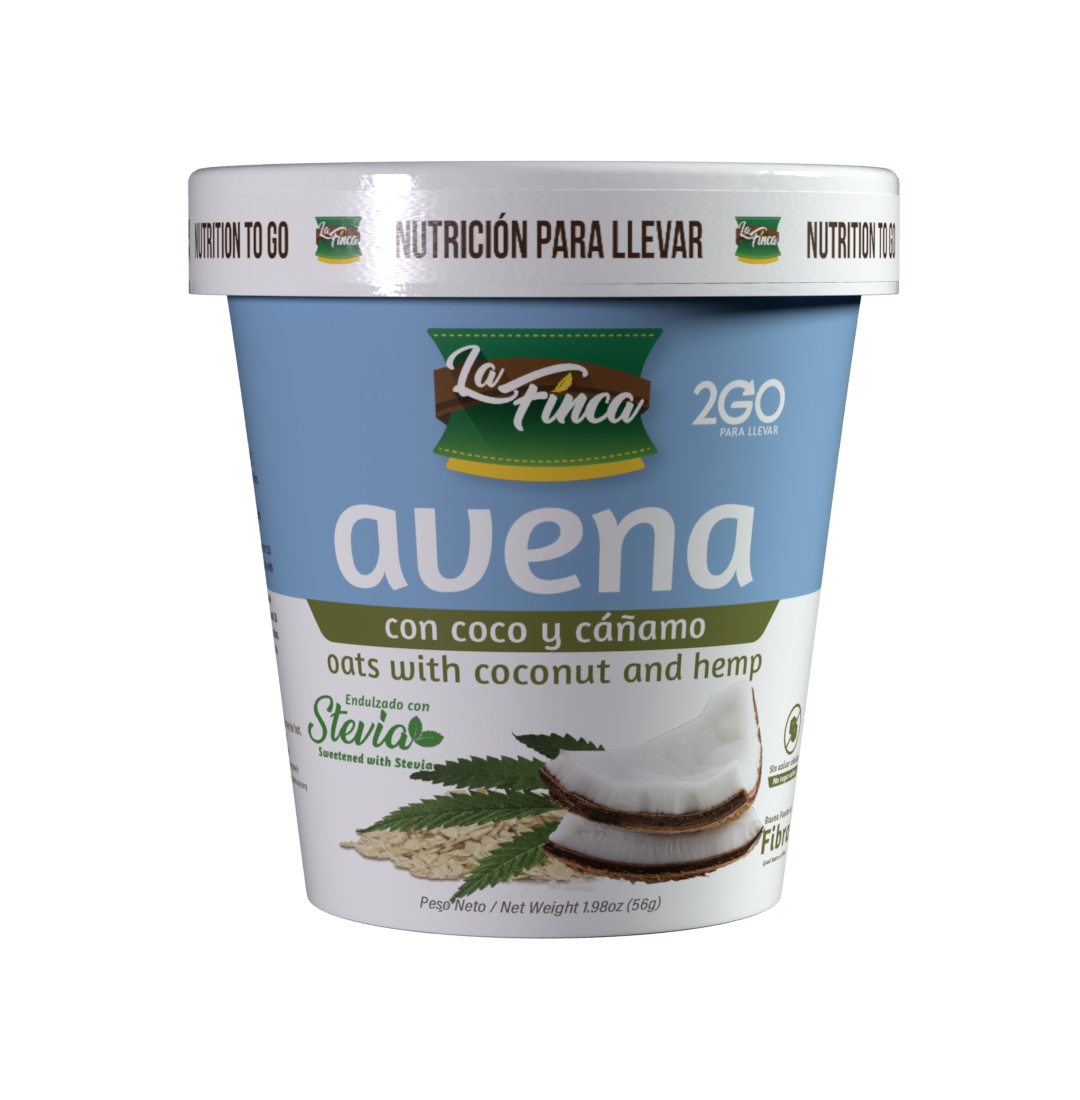 Avena Instantánea con Coco y Cáñamo Single Serve Cup