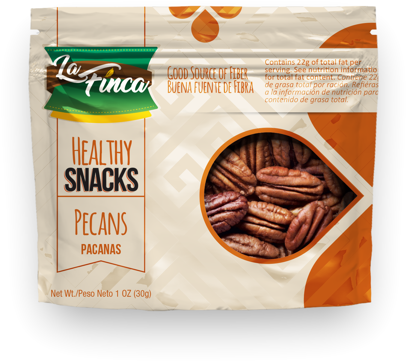 La Finca Healthy Snacks Pecans 1oz