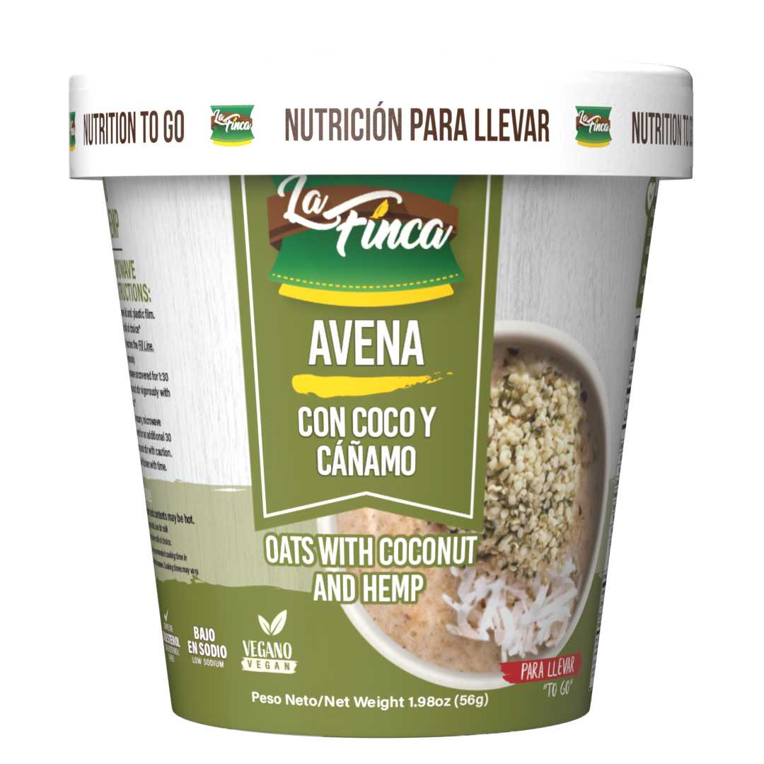 Avena Instantánea con Coco y Cáñamo Single Serve Cup